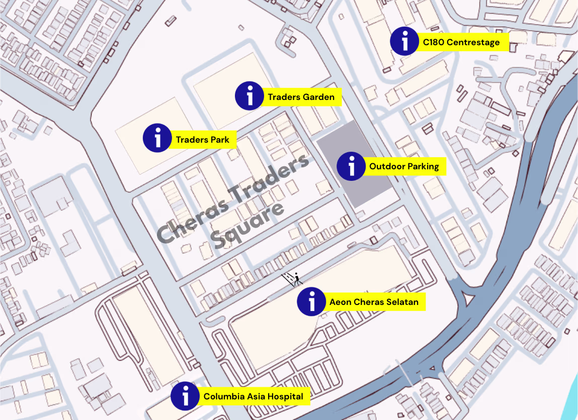 Nearby Car Parks: Cheras Traders Square