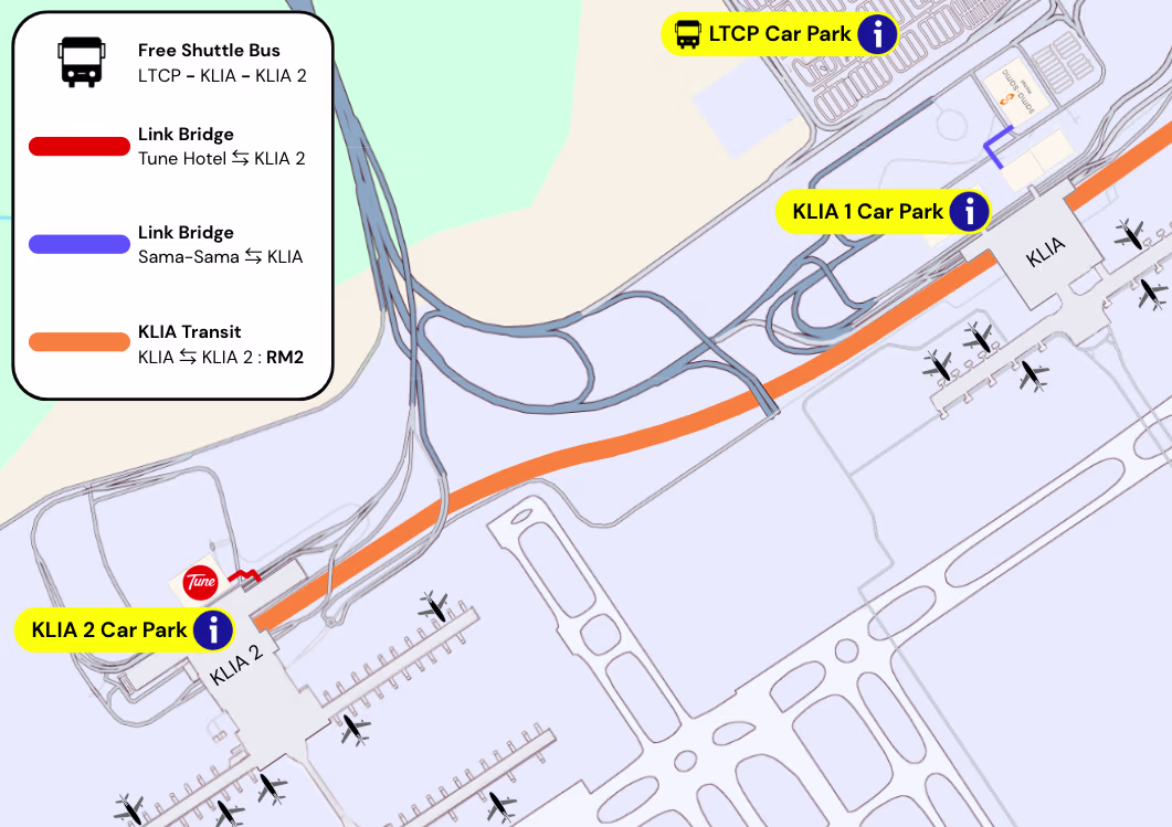 Nearby Car Parks: KLIA