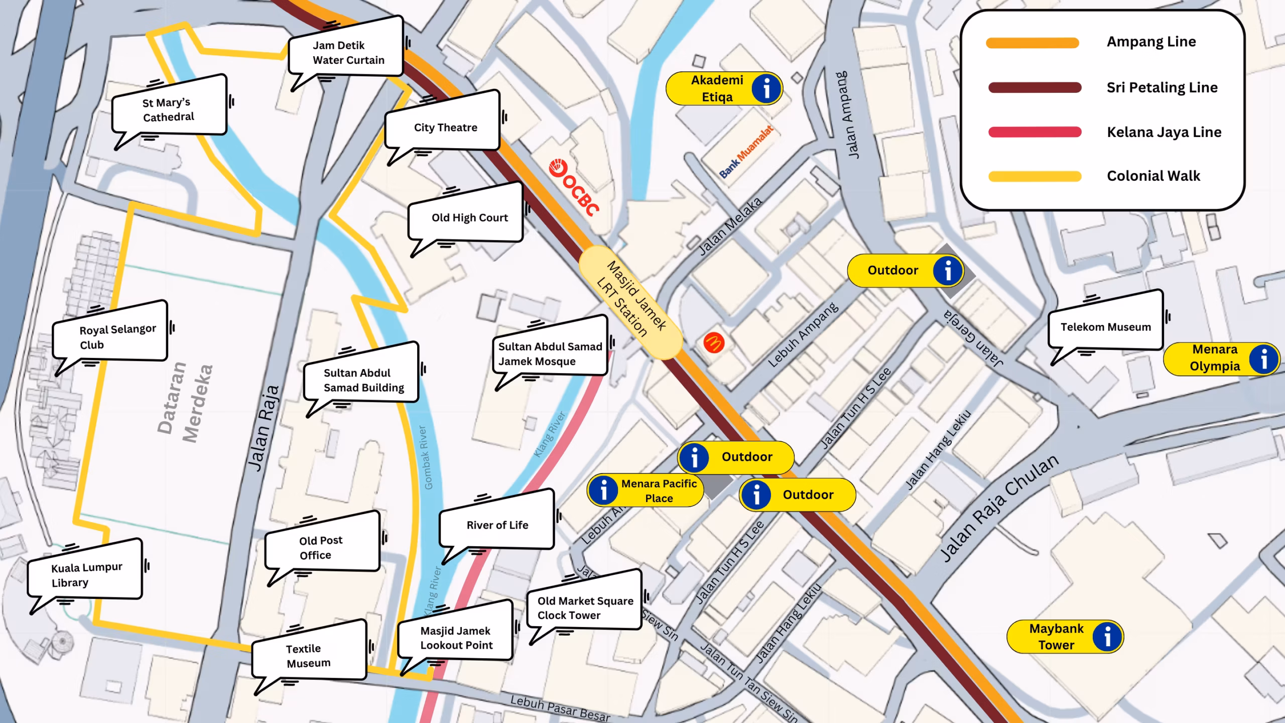 Nearby Car Parks: Masjid Jamek LRT Station