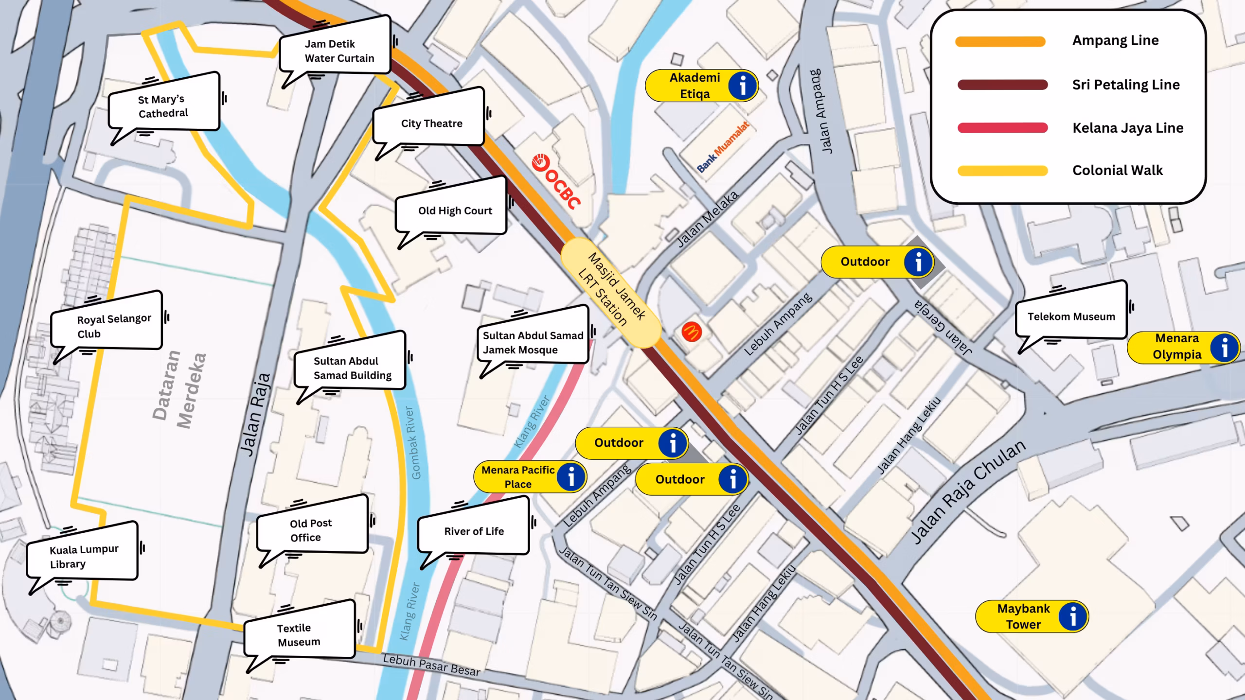 Nearby Car Parks: Masjid Jamek LRT Station
