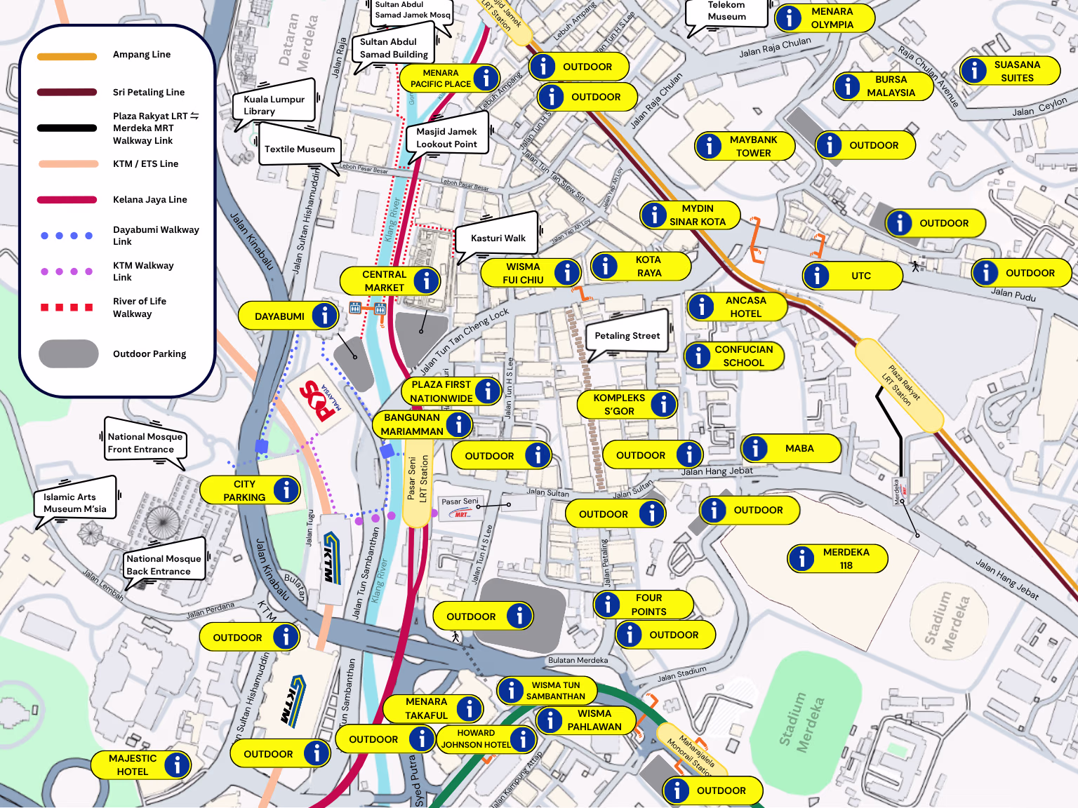 Nearby Car Parks: Petaling Street