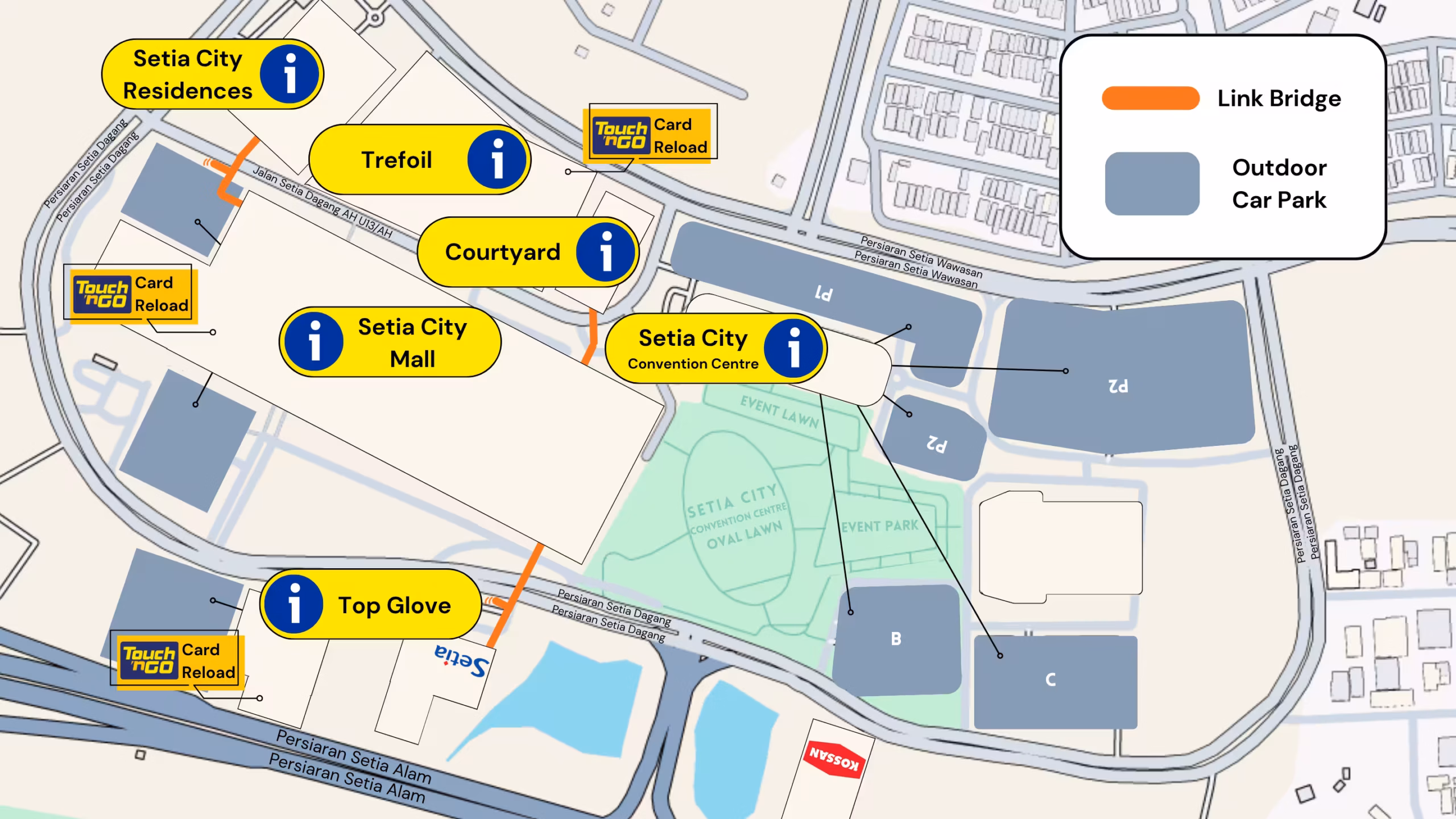 Nearby Car Parks: Setia City