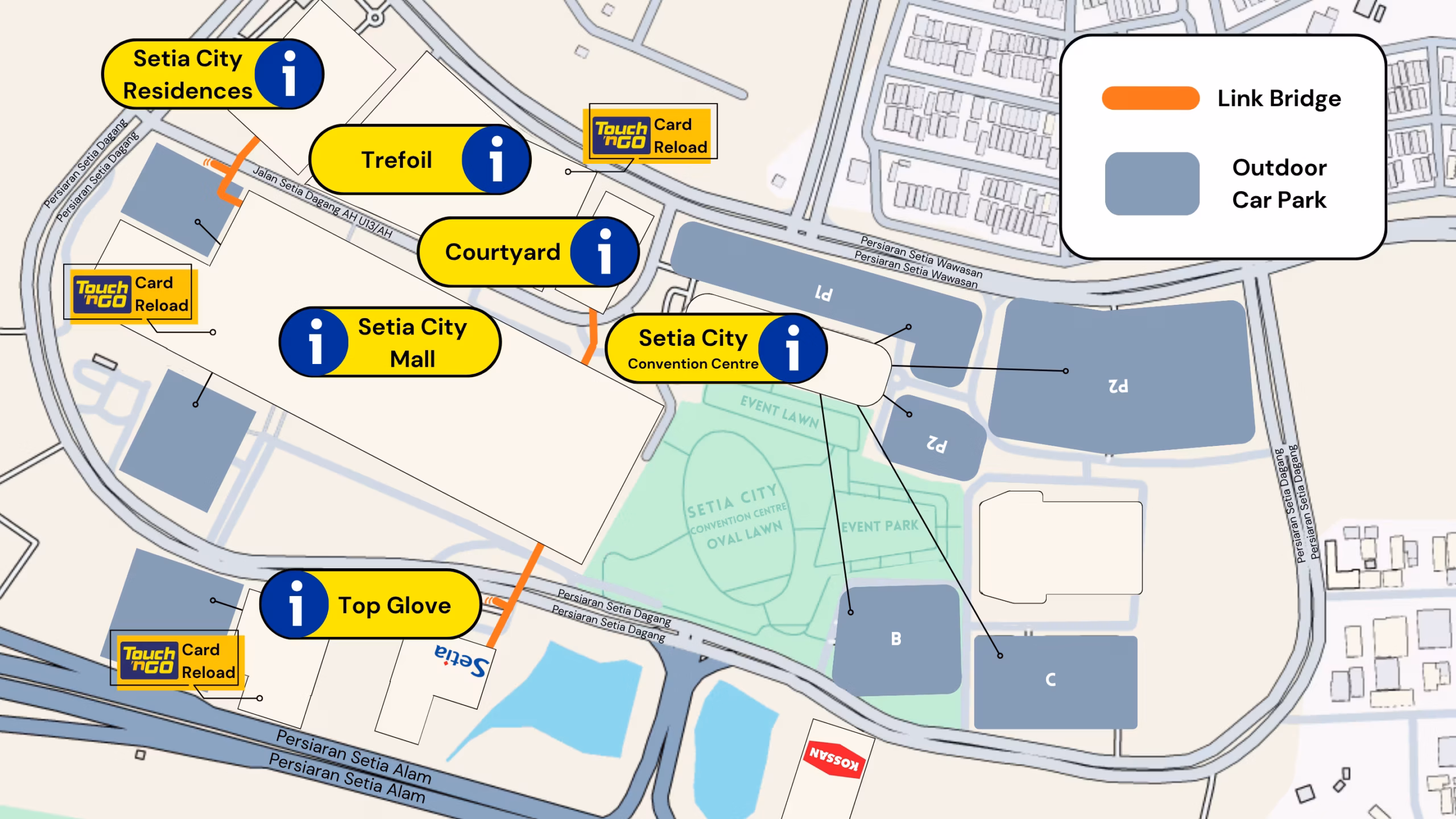 Nearby Car Parks: Setia City