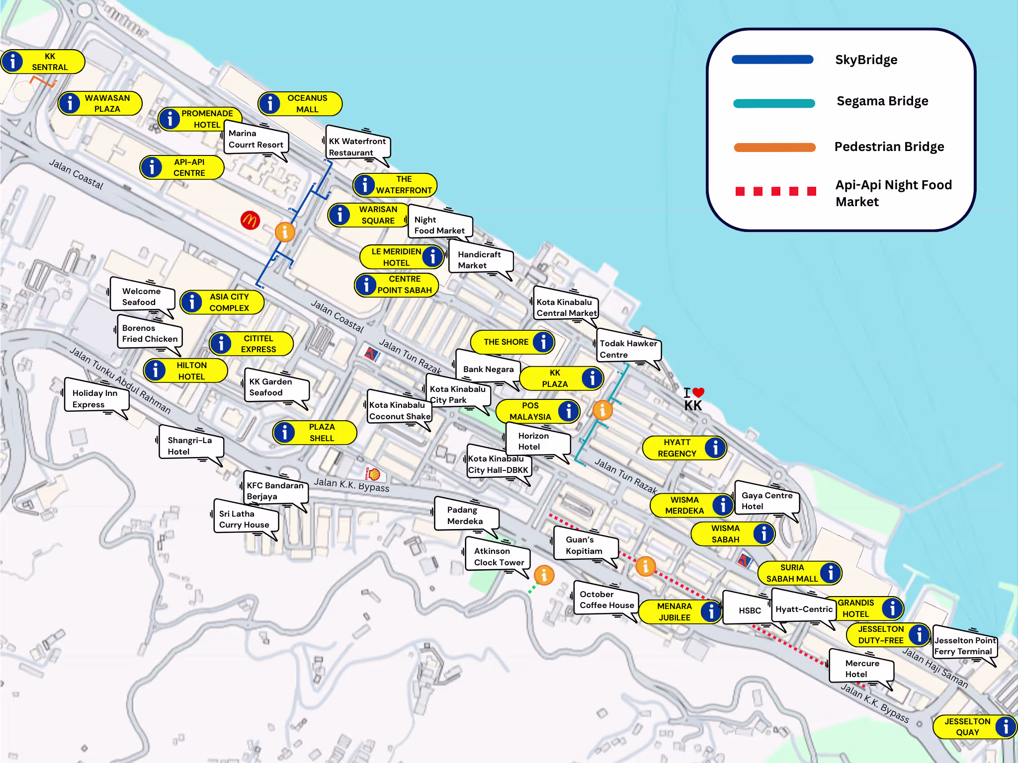 Nearby Car Parks: Kota Kinabalu Waterfront