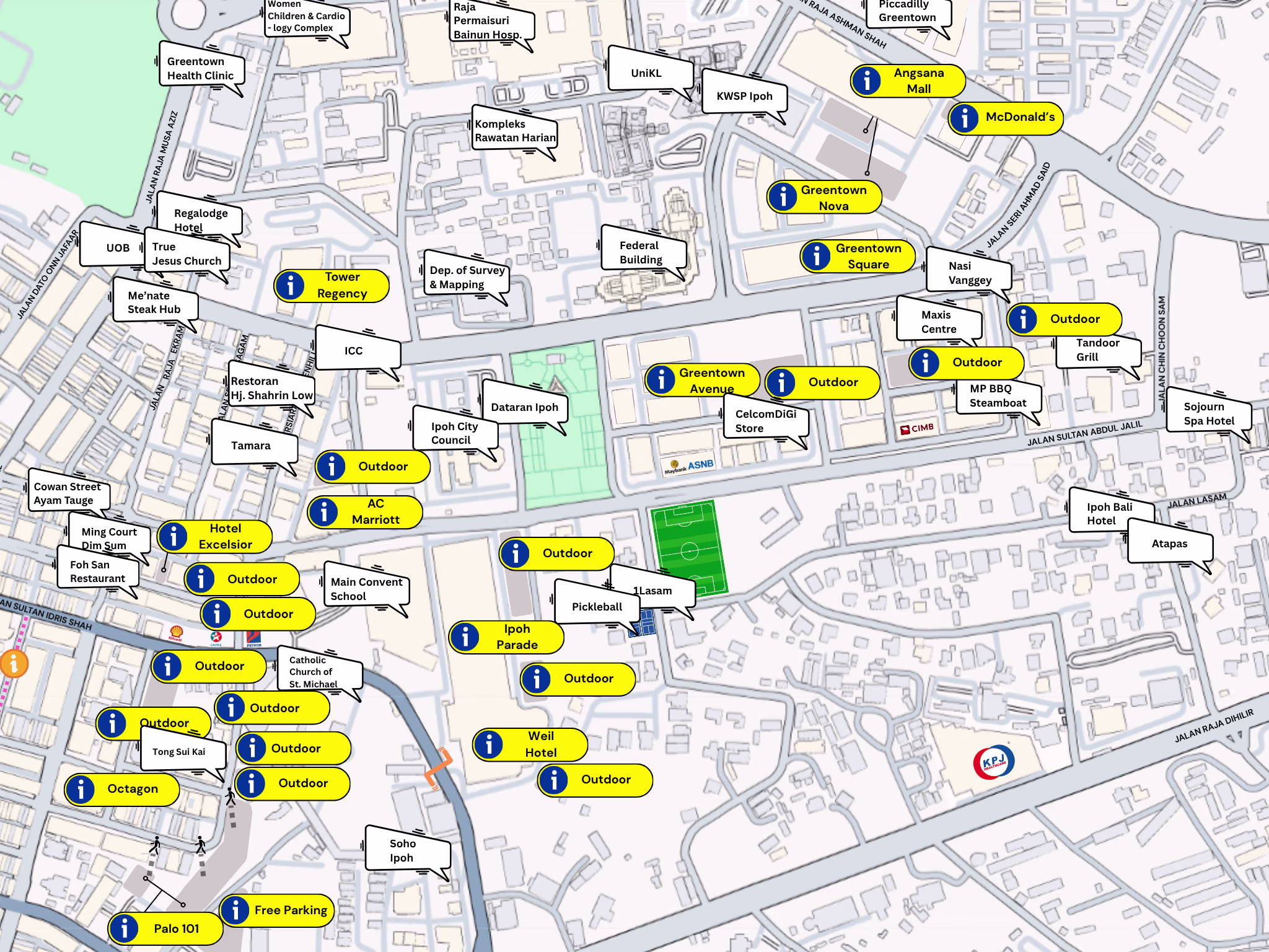 Nearby Car Parks: Greentown Ipoh