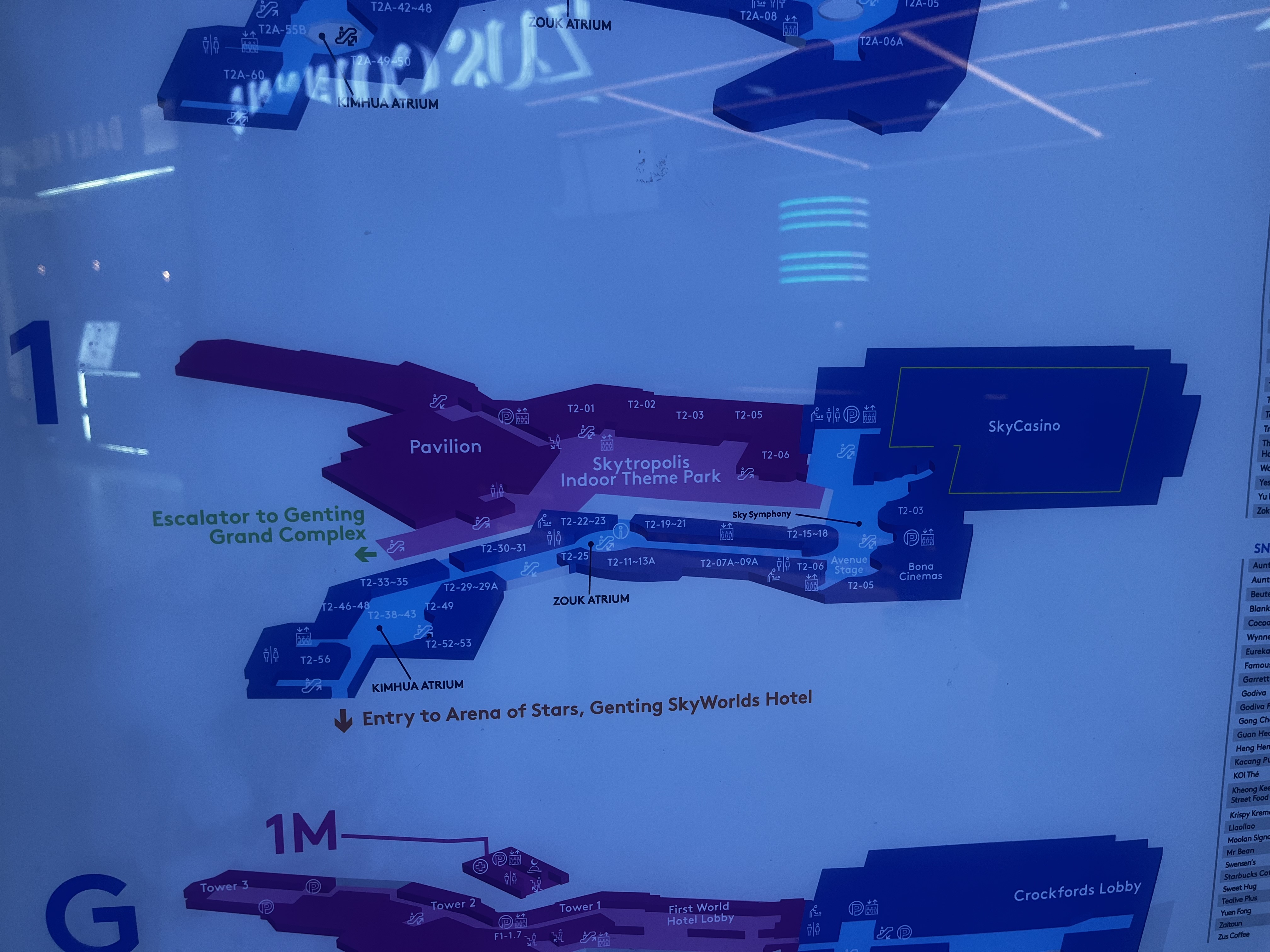 First World Hotel Genting SkyAvenue Level 1 floor plan