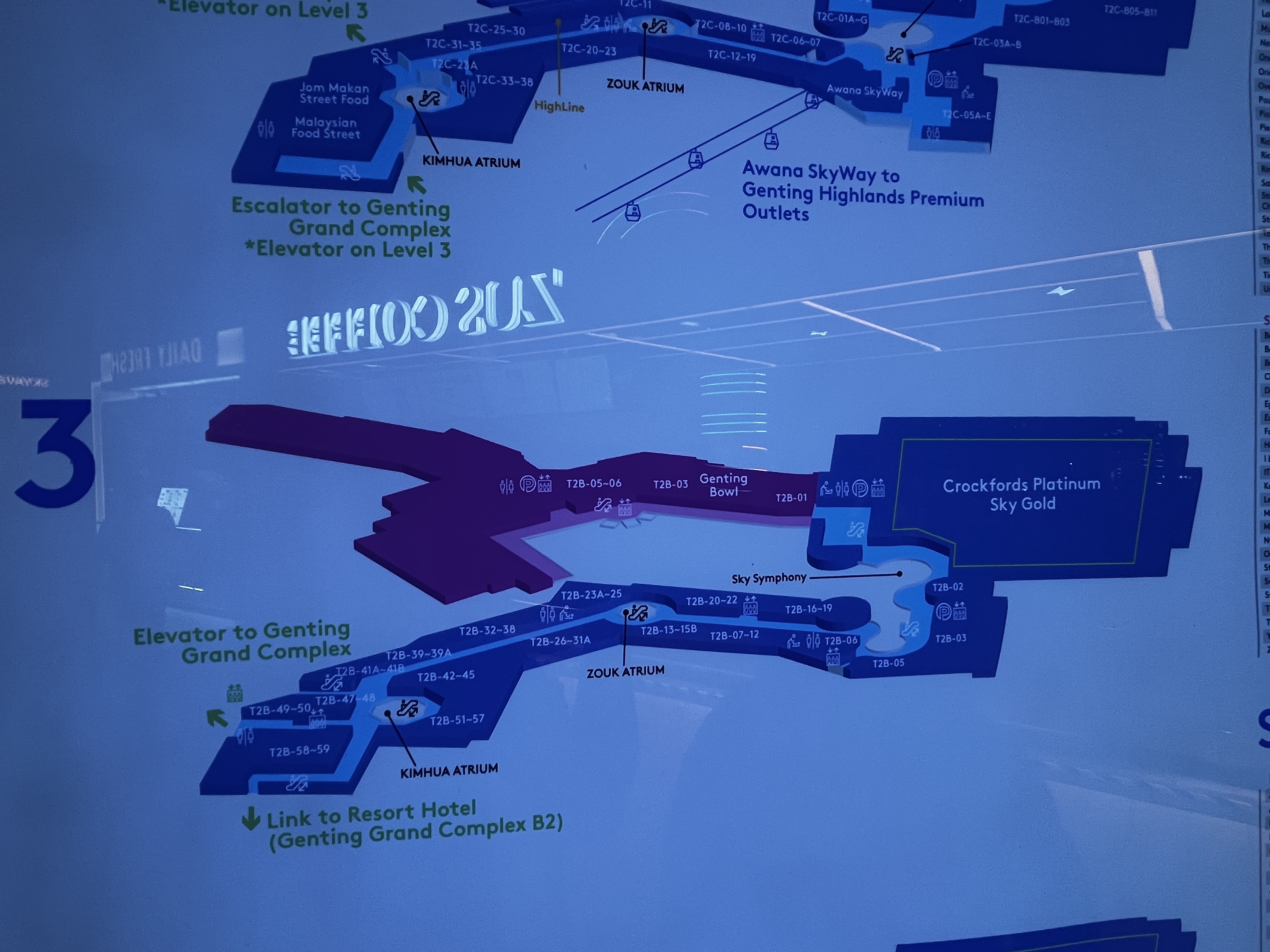 First World Hotel Genting SkyAvenue Level 3 floor plan