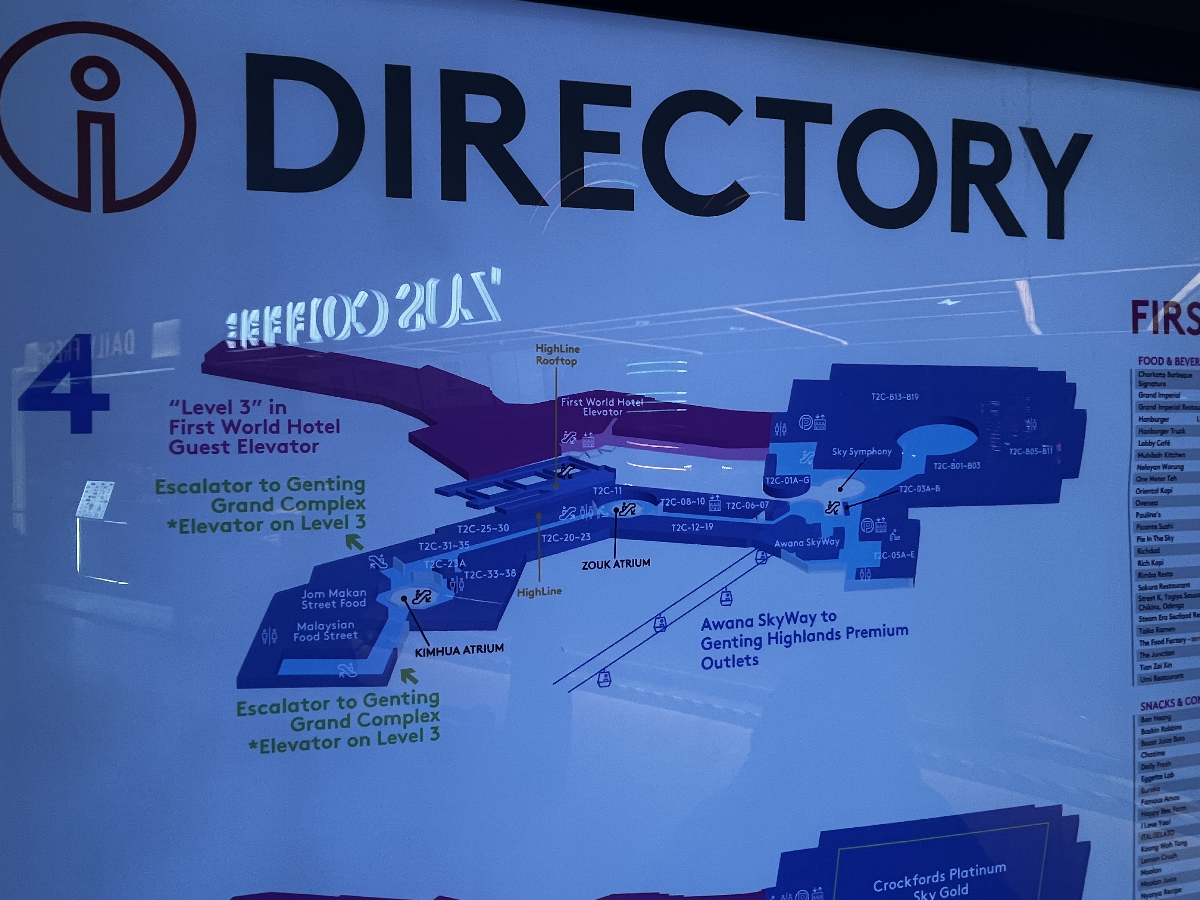 First World Hotel Genting SkyAvenue Level 4 Floor plan