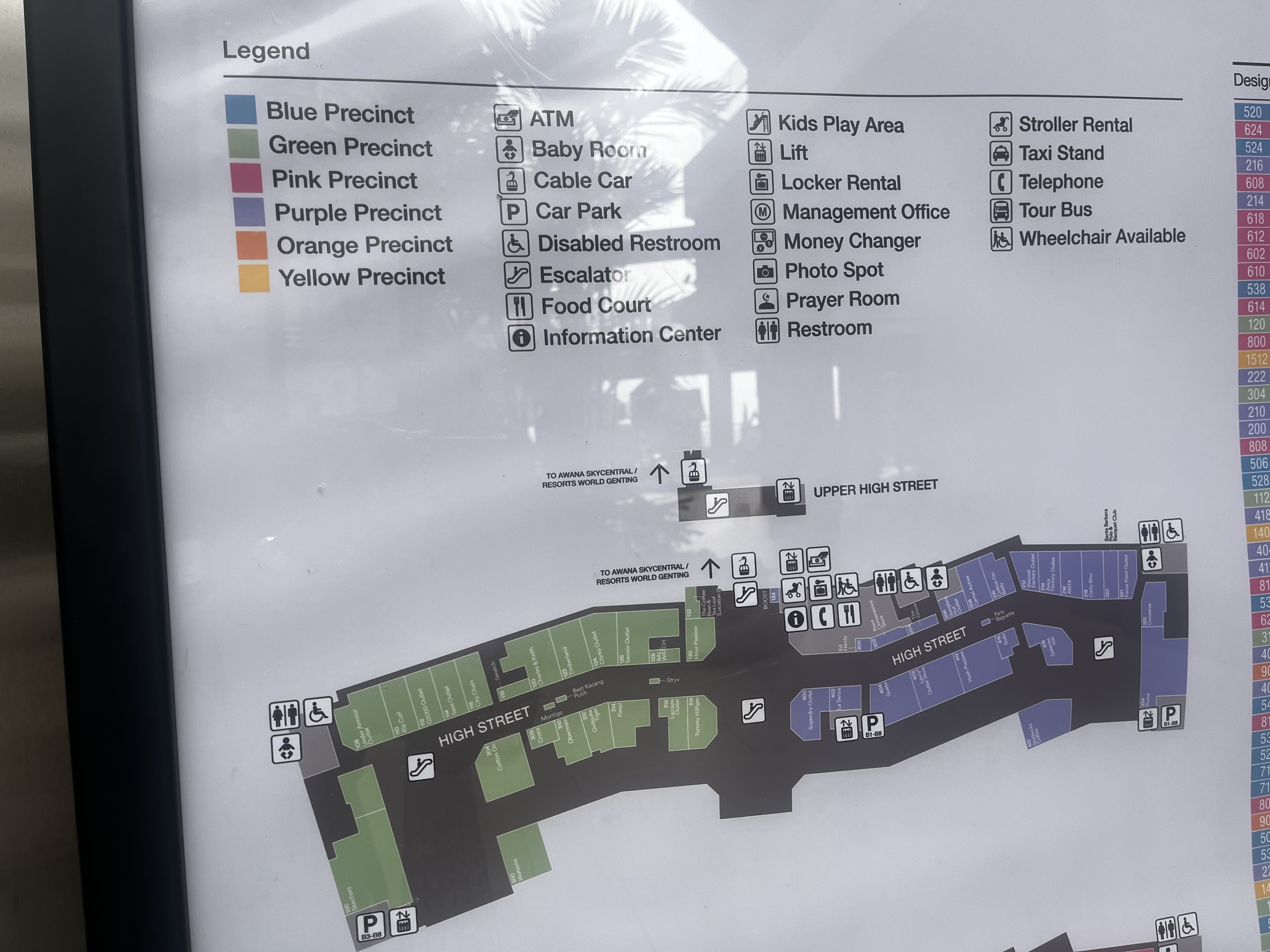 Genting Highlands Premium Outlets High Street Floor Plan