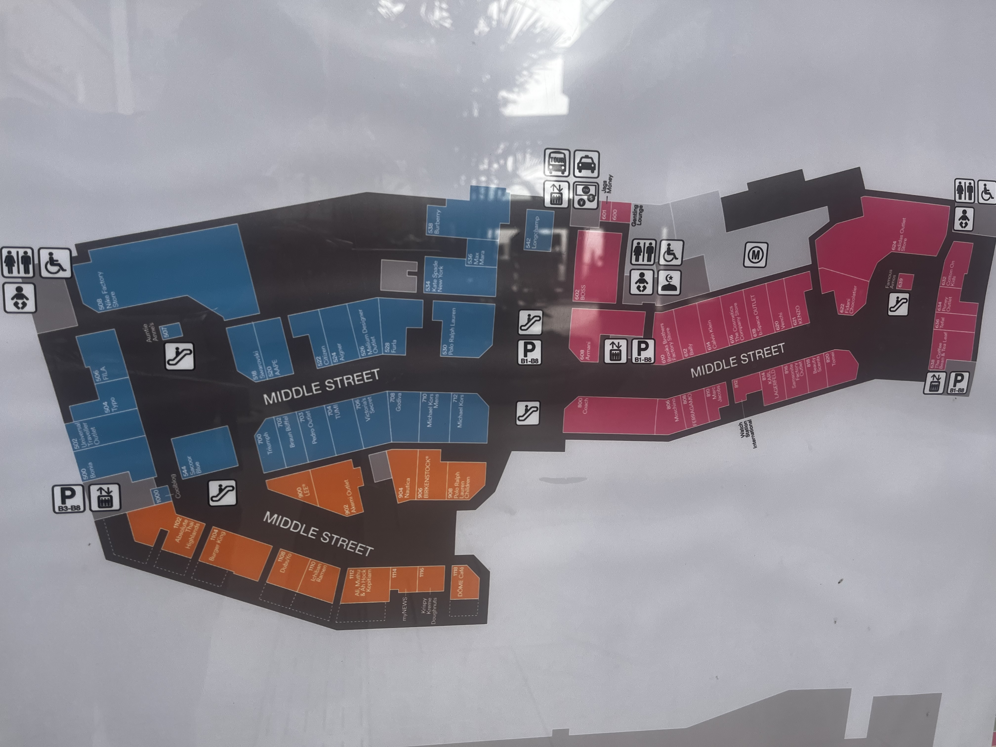 Genting Highlands Premium Outlets Middle Street Floor Plan