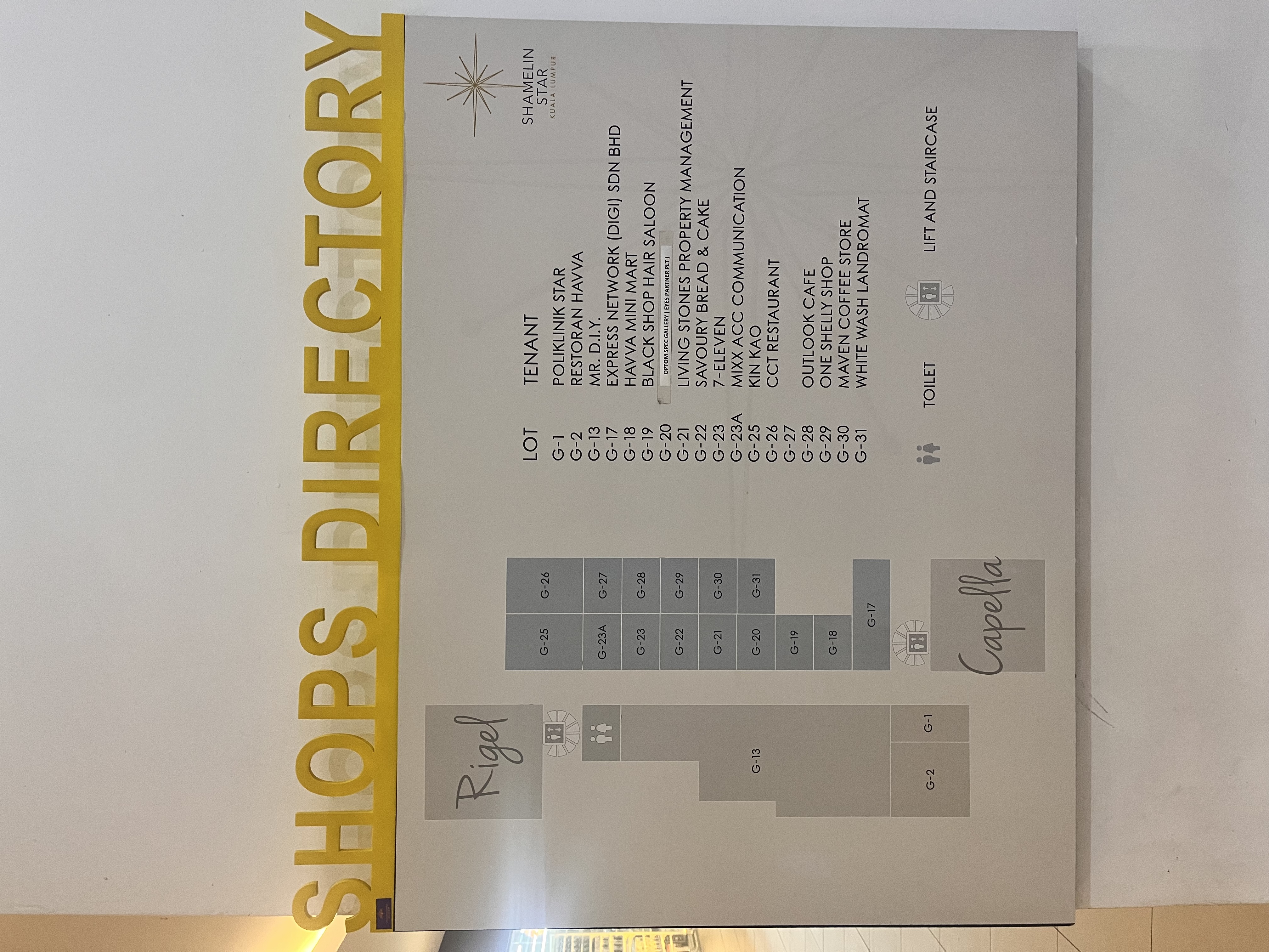 Shamelin Star Shop Directory