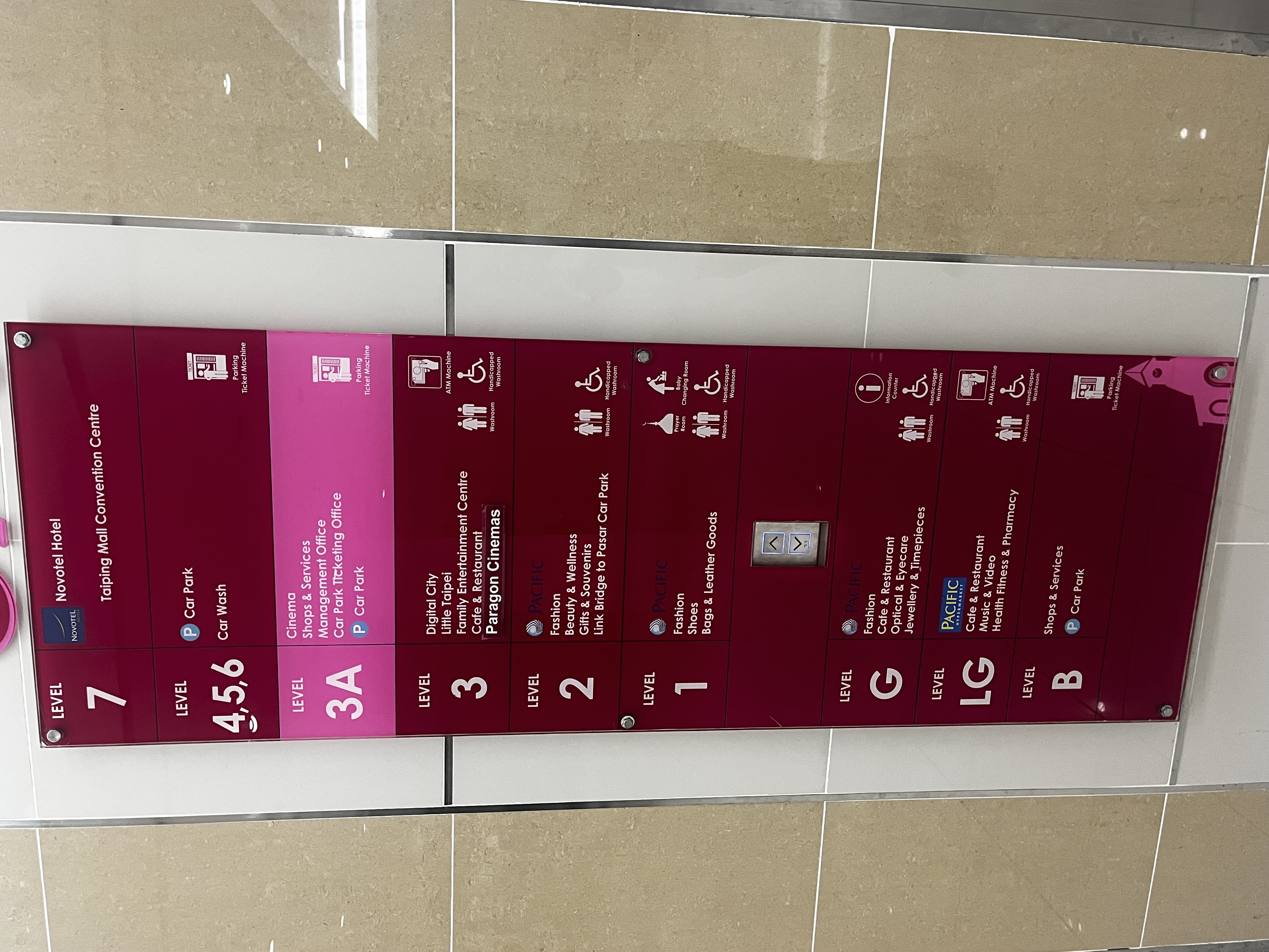 Taiping Mall's Floor Directory