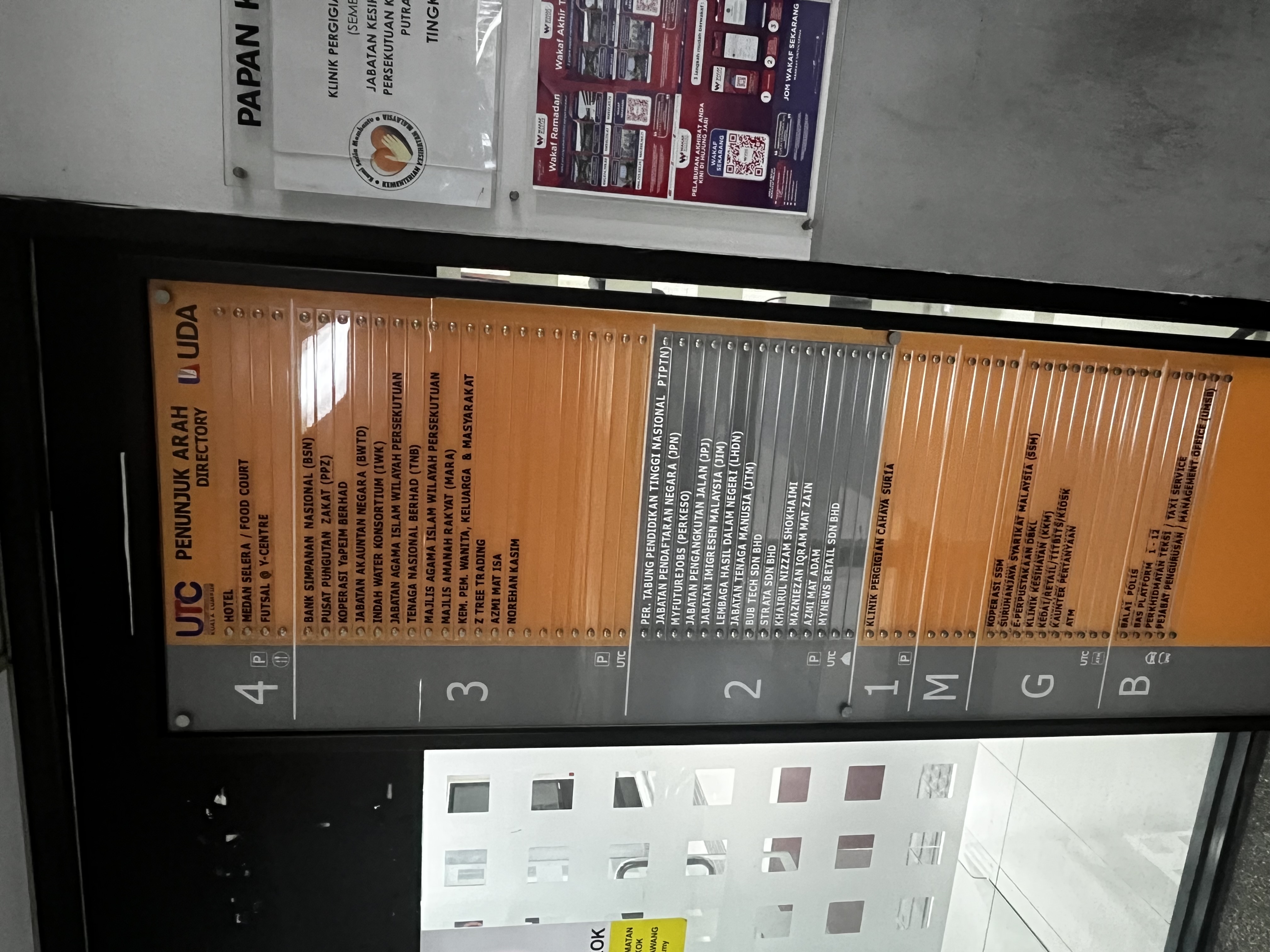 UTC Pudu Floor Directory