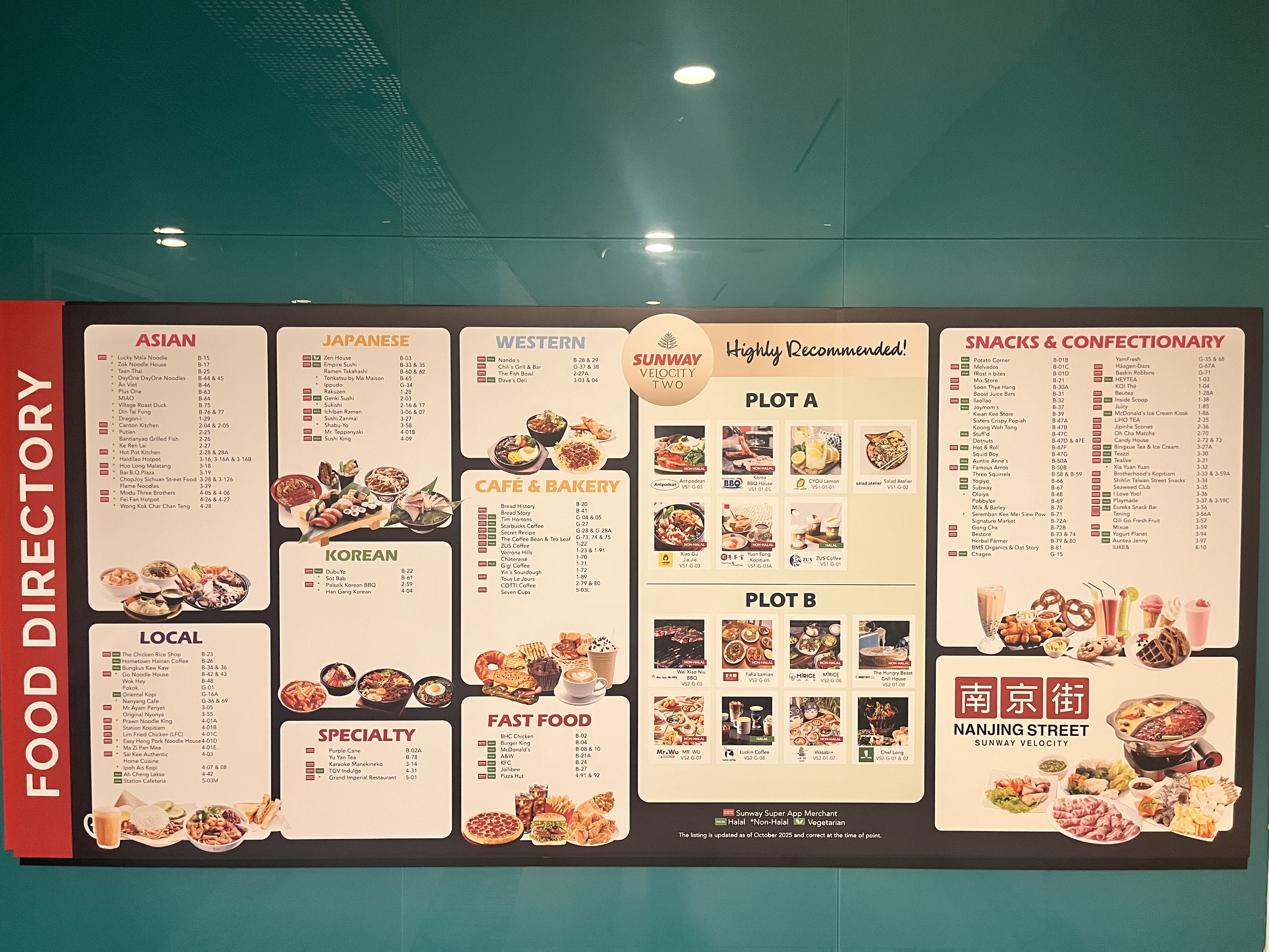 Sunway Velocity Food Directory